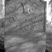View of gravestone of Janet Abernethy 1808.
Digital image of AN/6534/3.