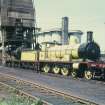 View from E showing locomotive HR 103 and coaling tower with part of gasworks in background