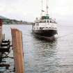 View from SSW showing 'Maid of Cumbrae' approaching pier