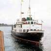 View from SSW showing 'Maid of Cumbrae' approaching pier