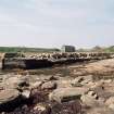 View from NE showing harbour with N and E fronts of mill in central background