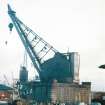 View from SW showing Cowans & Sheldon steam crane with other cranes in background