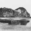 Dumbarton Rock.
Modern copy of historic photograph in the Annan Album showing the North side of Dumbarton Rock and Castle.
Digital image of D 27760