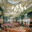 Interior of Glasgow City Chambers. Second Floor Council Chamber from North