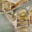 View of first floor back staircase at Glasgow City Chambers.