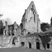 View of cloister and S transept window. Digital image of BW 37 PO.