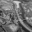 Scanned image of photograph showing oblique aerial view of Fort Augustus Locks and village
