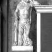 Interior.
Hamilton Monument.  Detail of the left hand putto.
Digital image of D 3581