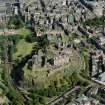 Digital image of Edinburgh Castle, Tolbooth St. John's Church, and The National Gallery, oblique aerial view.