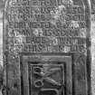 View of Adam family tombstone in Kilkerran Churchyard, Argyll & Bute.
