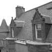 Fyvie Castle.
View of dormer windows on North West wing.
Digital image of A 10777
