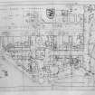 Town layout plan with annotations.
Scanned image of D 4984.