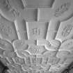 Interior.
Detail of W portion of library ceiling, first floor.