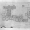 First floor plan.  
Scanned image of E 42504.