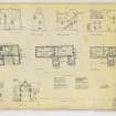 Plans, sections and elevations for conversion to Tempera Painting Restoration Centre.
Scanned image of D 4943 CN.