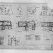 Plans, sections and elevations for conversion to Tempera Painting Restoration Centre.
Scanned image of D 4918.
