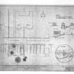Site plan, plan, sections and elevations for John Donald.  
Scanned image of E 48174.