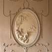 Interior.
Principal floor, dining-room, view of plasterwork depicting 'Europa and the Bull' above fireplace.