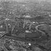 Glasgow, Dalmarnock, oblique aerial view.