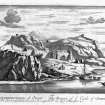 Digital image of engraving showing view from South-West from Theatrum Scotiae by John Slezer.
