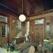 Interior.
View of porch showing original door and window openings.
