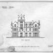 Scanned image of South elevation.
Insc: "Orchil House 1/8" Plans No 5"; "South Elevation"