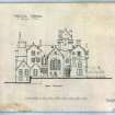 Orchil House.
Digital image of photographic copy of North elevation.
Insc: "Orchil House 1/8" Plans No 6"; "North Elevation"