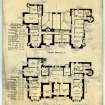 Orchil House.
First and second floor plans.
Insc: "Orchil House 1/8" Plans No 3"; "First Floor Plan"; "Second Floor Plan"