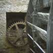 View of water wheel, Huntingtower, Bleachfield, Redgorton, Perthshire.
Copy of 35 mm colour transparency.