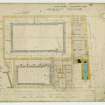 Ground floor plan of public baths, Infirmary Street, Edinburgh.
u.s.   Dated "City Chambers  February 1886"
Plan referred to in offer of 1 & 2 March 1886 signed by mason, Geo Gilroy & Co; joiner, Brunnie S Scott; plumber, Morrison & Hume; plasterer, John Ross; slater, T Lamb & Sons; engineers, Mackenzie & Moncur, A Bell & Son. The black scale on the right hand side is in inches.