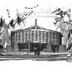 Design for Meeting House, Sussex University, Basil Spence.