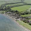 Aerial view of the east part of the town of Cromarty, taken from the N.  Also visible is Cromarty House.
