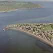 Aerial view of the town of Cromarty, taken from the W.  Visible in the background is the North Sutor.
