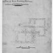 Scanned image of D 36469 - a drawing showing the ground plan of Shore Building Keiss.