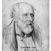Scanned image of a drawing of John Nicolson, by George Bain.