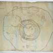 Scanned image of B 24563 CN - a drawing of broch in plan, entitled: 'Road Broch at Keiss N.B.'.
