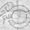 Scanned image of a drawing of a broch in plan, entitled: 'Sands'