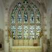 Interior. Scanned image of view of altar and E window a memorial to Queen Victoria