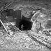 View of Strathfarrar Works Contract 101, Deanie Tunnel, no 1 adit portal.
Scan of glass negative no. 13, Box 871/2, 34/F