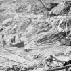 View of Mullardoch-Fasnakyle-Affric Project, contract no 10, Fasnakyle Generating Station. Downstream view of excavations for station buildings.
tunnel.
Scan of glass negative no. 87, 840/2