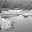 View of Mullardoch-Fasnakyle-Affric Project, contract no 10, Fasnakyle Generating Station. View of river Glass diversion channels.
Scan of glass negative no. 21, 840/2