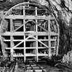 View of Tummel/Garry Project, contract 5, Clunie Tunnel, view showing shutter at intake.
Scan of negative no. 34, Box 876/2