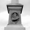 John Francis Campbell Monument, Bridgend, Islay.
Scanned image of view of North West face of monument, detail of relief bust.