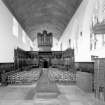 Aberdeen, King's College, Chapel, interior.
View of interior towards carved screen and organ.