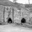 Loch Sloy Project, Contract 23 - Main tunnel. Portal adits at bifurcation.
Scanned image of glass negative no. 2, Box 1069/2.