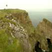 View of Cape Wrath Lighthouse and cliffs from E.