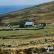 Scanned image of colour slide.
Schoolhouse and enclosure, viewed from N.

