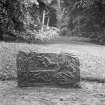 View of fragment of cross-slab, Tarbat no.1.
Detail of image reproduced as Allen and Anderson 1903, Fig.71.
