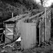 View of outhouse from SW.