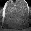 Parc-an-Caipel, Congash.
Detail of Pictish symbol stone 2.